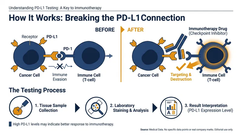 Immunotherapies rely on the presence of the PD-L1 biomarker to effectively target and destroy cancer cells.