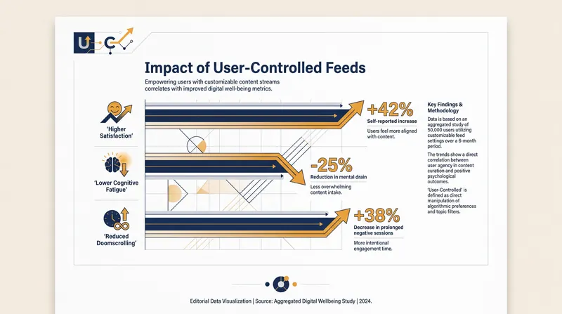 Early research indicates that intentional media consumption improves digital well-being.