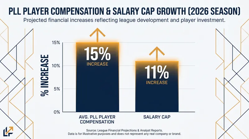 The 2026 season brings significant financial growth for PLL athletes, including a 15% bump in average compensation.