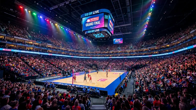 The UK's Netball Super League Grand Final will be held at the state-of-the-art Co-op Live arena in Manchester.