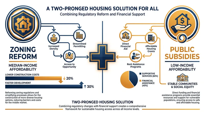 Experts agree that zoning reform must be paired with subsidies to reach the lowest-income renters.