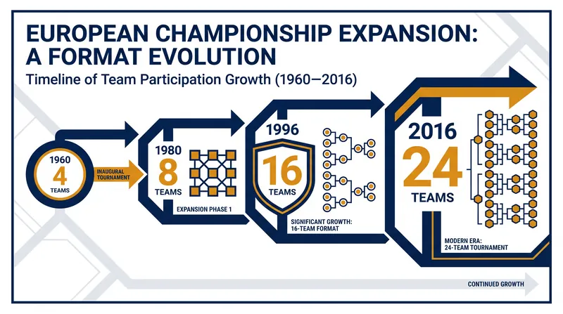 The evolution of the European Championship format from 1960 to the present day.