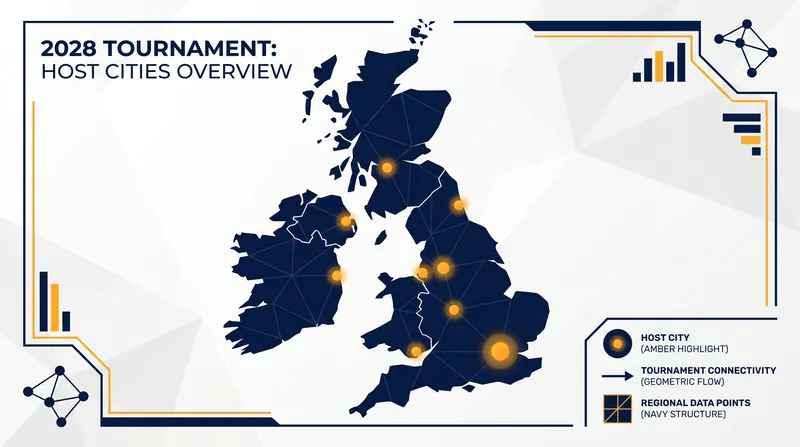 Euro 2028 will be played across ten stadiums in nine host cities throughout the UK and Ireland.