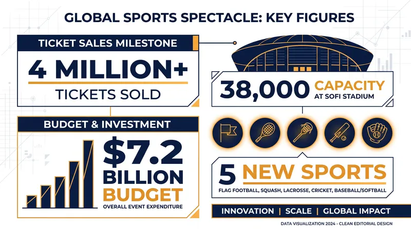 By the numbers: The scale and scope of the 2028 Los Angeles Summer Olympics.