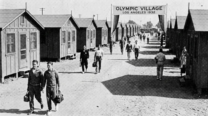 The 1932 Los Angeles Games introduced the first official Olympic Village in Baldwin Hills.