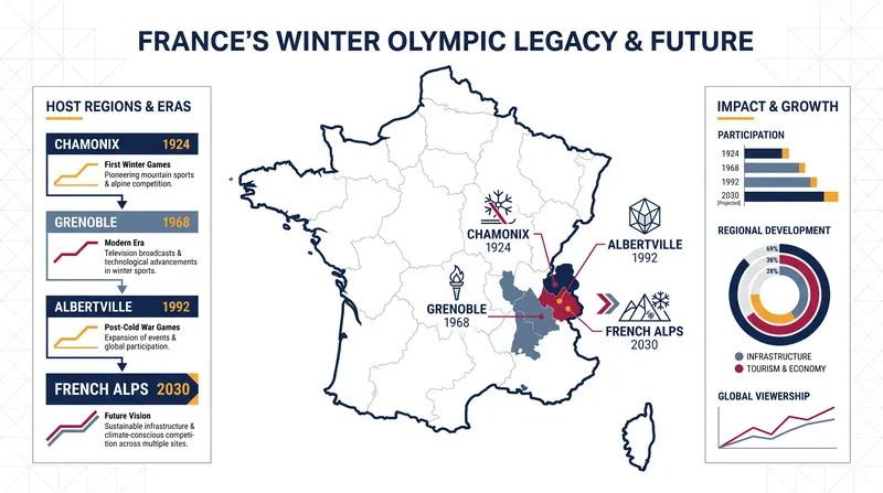 France's rich history of hosting the Winter Olympic Games spans over a century.