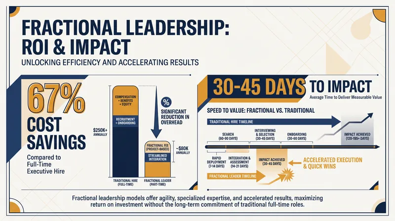 Companies are turning to fractional leaders to achieve faster strategic impact while significantly reducing overhead costs.