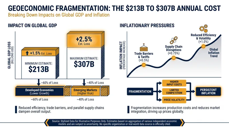 The World Economic Forum estimates that trade fragmentation is costing the global economy up to $307 billion annually.