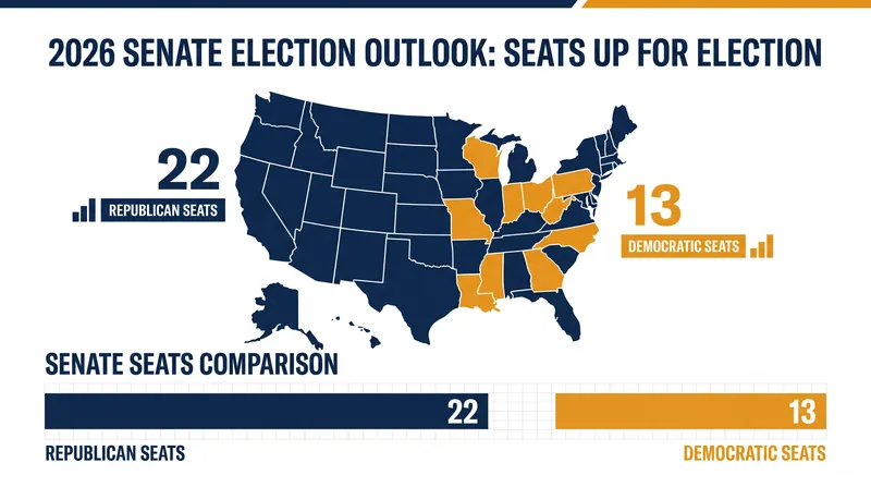 Republicans are defending 22 seats this cycle, compared to just 13 for the Democrats.