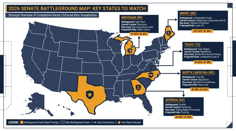 The path to the majority runs directly through the Rust Belt and the Sun Belt.