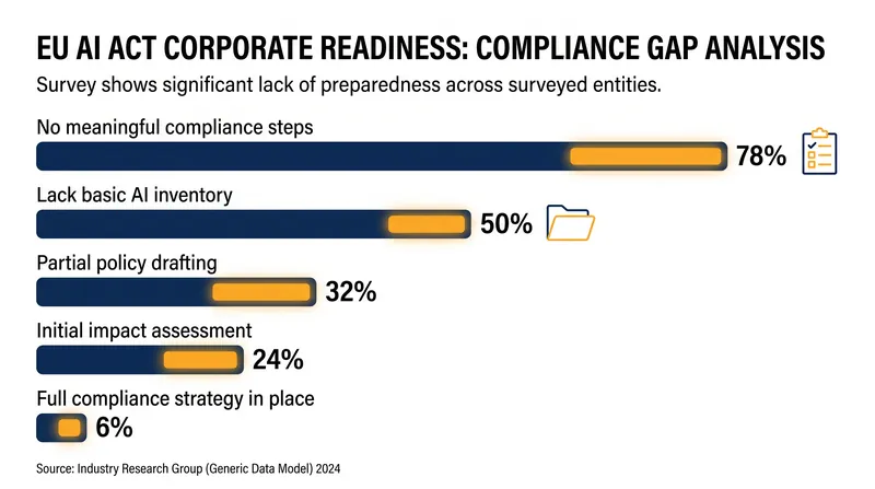 A vast majority of organizations remain unprepared for the looming regulations.