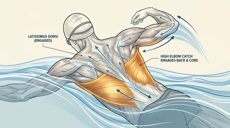 EVF shifts the workload from the fragile shoulder muscles to the powerful latissimus dorsi.