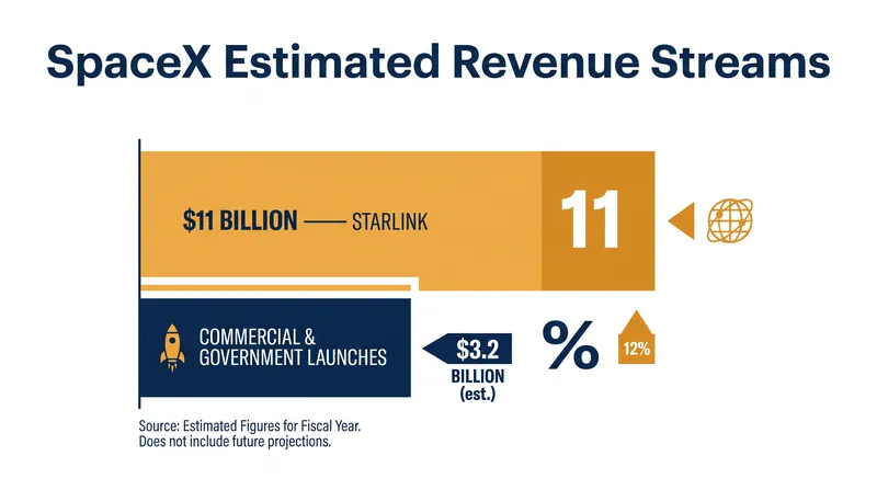 Starlink's subscription model provides the recurring revenue that makes SpaceX highly attractive to public markets.