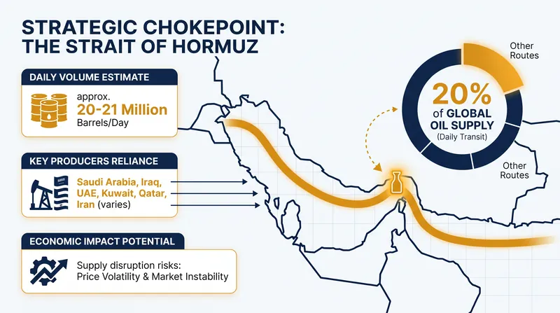 The Bemani district sits just two miles from the Strait of Hormuz, a critical chokepoint for global energy markets.