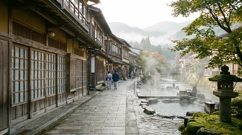 Historic hot spring towns like Kaga Onsen offer a tranquil alternative to Japan's more commercialized resort areas.