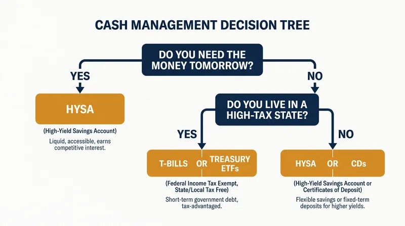A framework for deciding where to park your short-term cash.