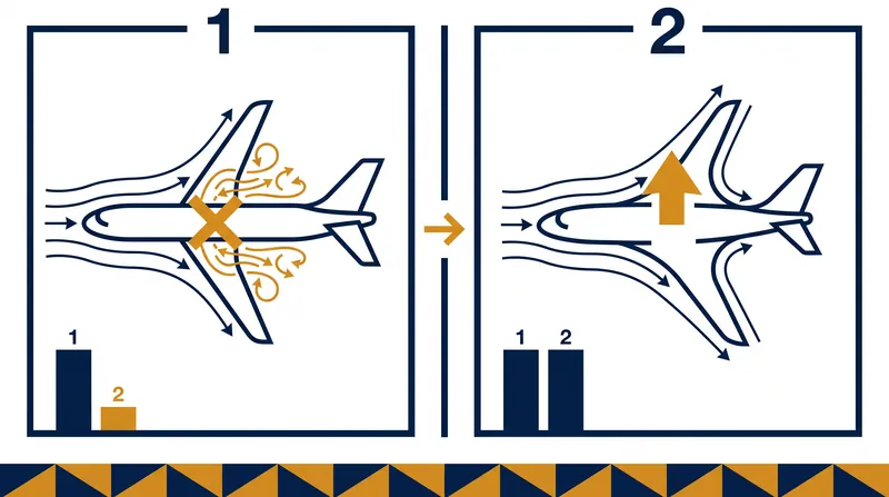 By eliminating the sharp junction between the wing and the fuselage, the BWB design minimizes 'form drag' and increases the lift-to-drag ratio.