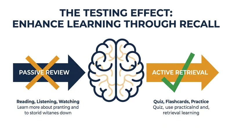 Retrieval practice strengthens neural pathways by forcing the brain to actively recall information.