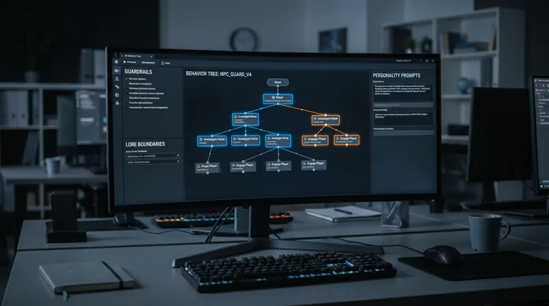 Developers use strict guardrails to ensure AI characters respect the game's established lore and rules.