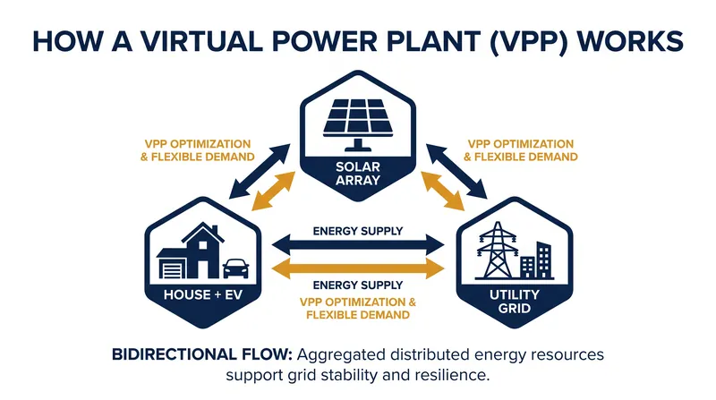 Virtual Power Plants network distributed devices to act as a single, massive energy resource.