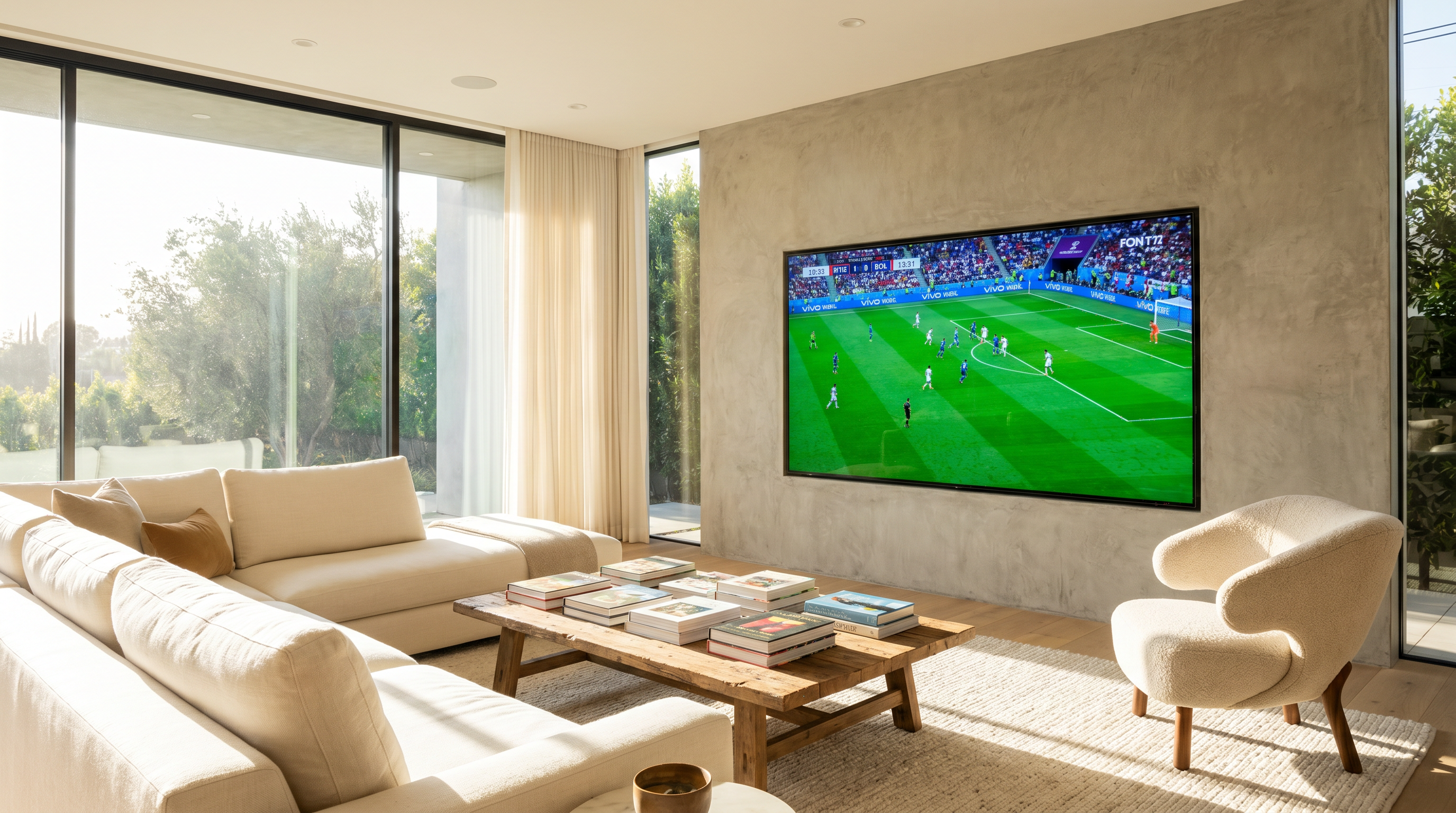 Mini-LED's massive light output makes it the ideal choice for bright, open-concept living spaces.