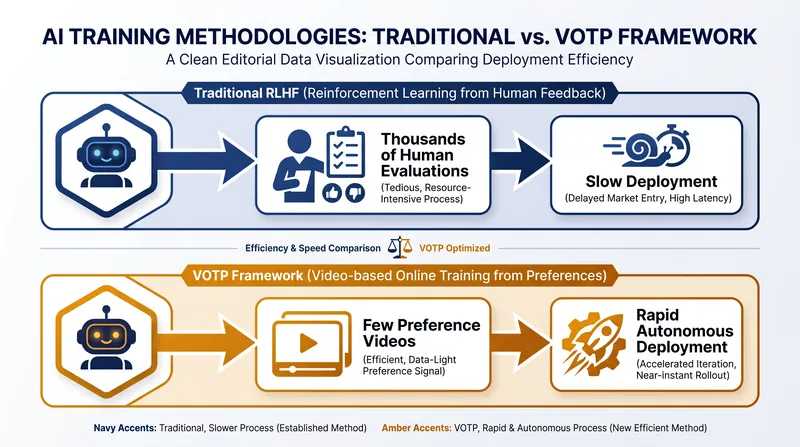 How the VOTP framework bypasses the traditional data bottleneck in robotics.