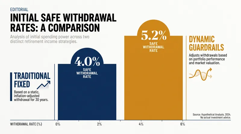 Adopting a flexible spending rule can increase safe initial withdrawal rates by over a full percentage point.