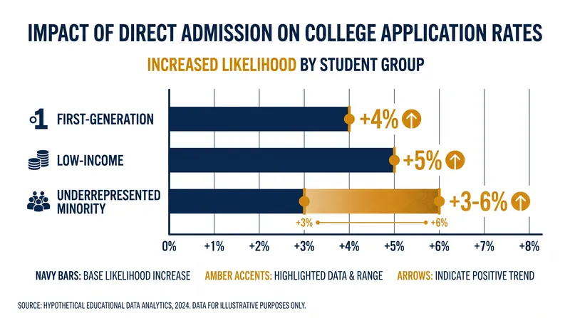 Direct admissions offers significantly boost engagement among historically marginalized students.