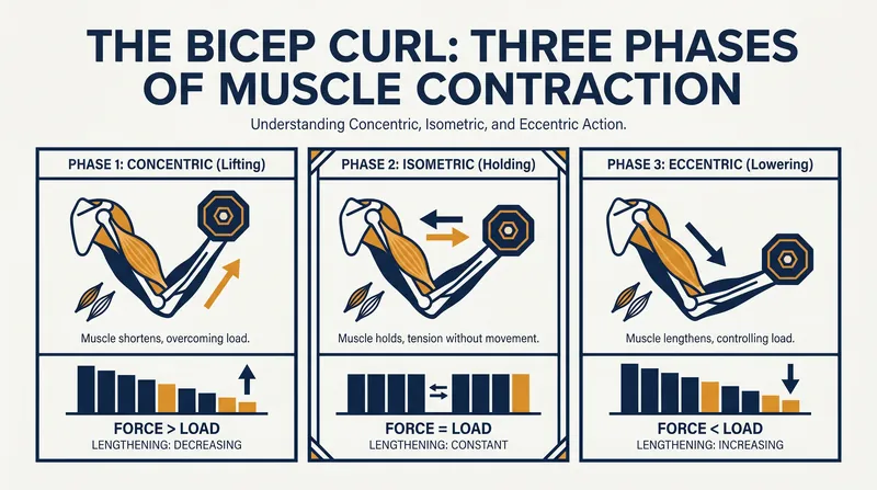 Understanding the three distinct phases of muscle contraction.
