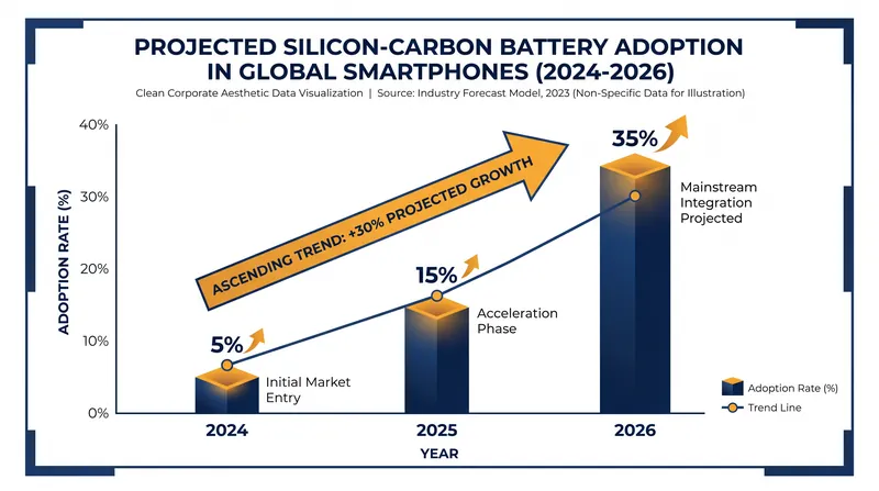The transition to silicon-carbon cells has accelerated rapidly as manufacturing yields improve.