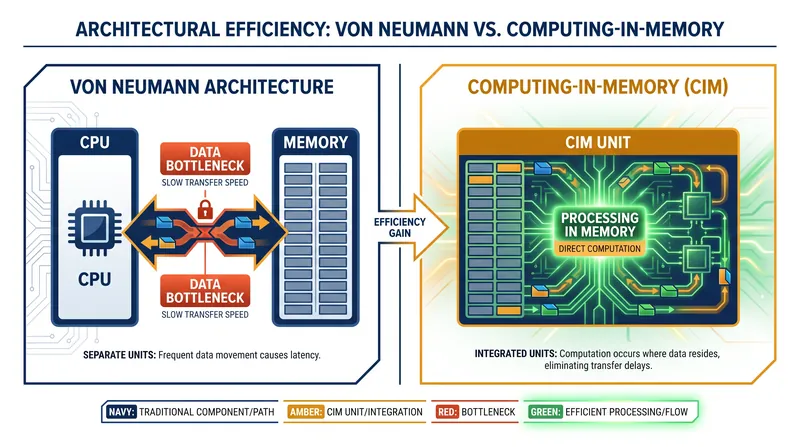 Computing-in-memory eliminates the energy-intensive process of shuttling data between separate storage and processing chips.