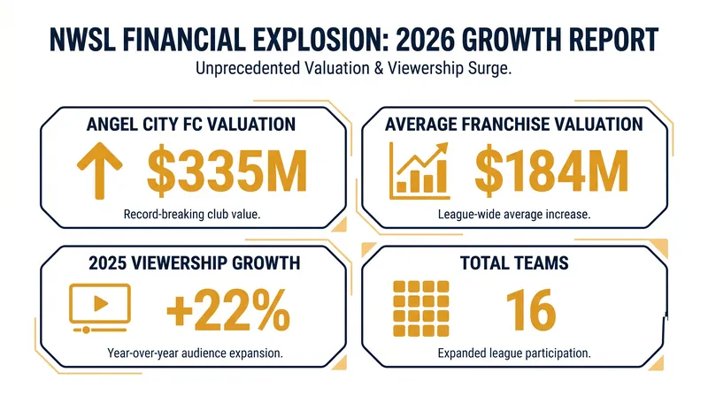 NWSL franchise valuations and viewership have surged, setting the stage for the league's ambitious expansion.