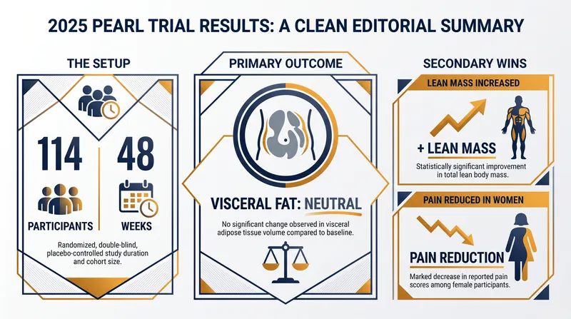 Key findings from the 48-week Participatory Evaluation of Aging with Rapamycin for Longevity (PEARL) trial.