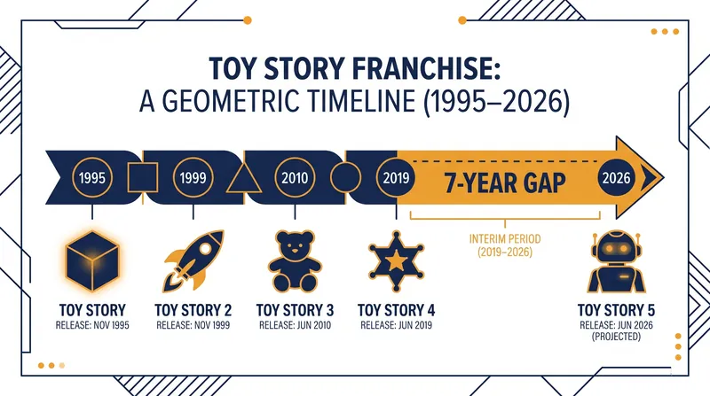 The franchise returns after a seven-year hiatus following 2019's Toy Story 4.
