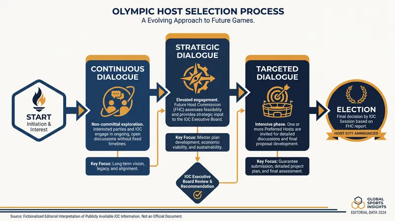 The proposed 'Strategic Dialogue' phase aims to give candidate cities more planning security before committing massive resources.