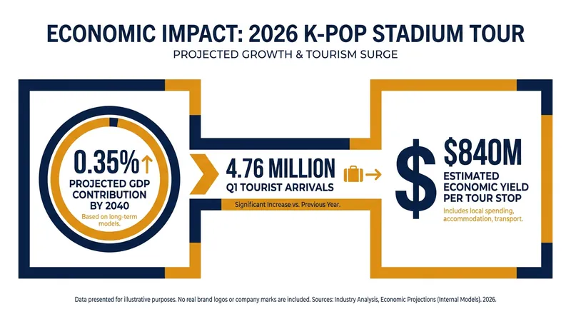 The macroeconomic footprint of the 'ARIRANG' World Tour.