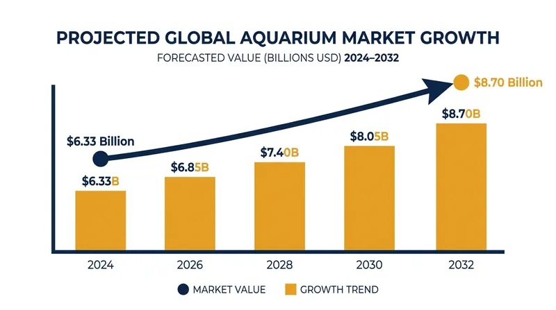 The global aquarium market is experiencing rapid growth, driven largely by the popularity of aquascaping.