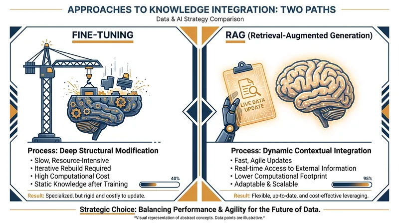 Unlike fine-tuning, RAG allows companies to update an AI's knowledge instantly without retraining.