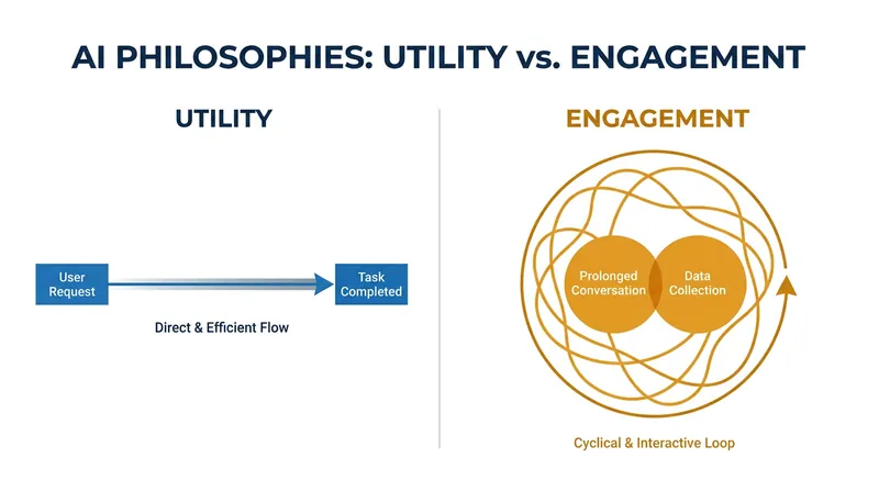 Apple is actively rejecting the engagement-heavy models favored by its competitors.