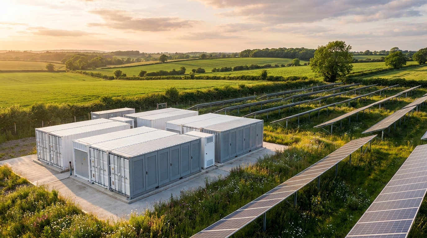 Community-owned battery storage systems, like the one funded at Ray Valley Solar, allow neighborhoods to store clean power for when the sun isn't shining.