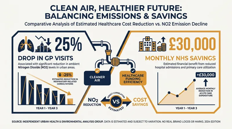 The economic benefits of clean air zones extend directly to public healthcare systems.