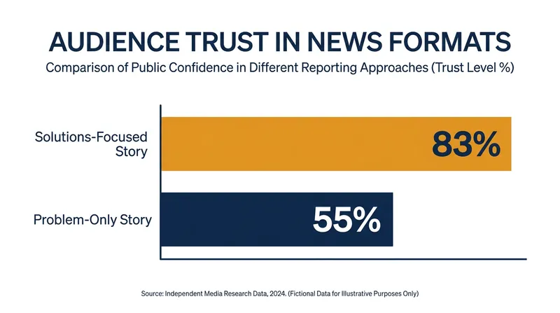 Research indicates a significant trust premium for reporting that includes potential remedies alongside problems.