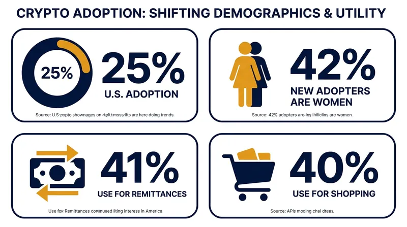 Recent polling data highlights a shift from speculation to practical, everyday utility.