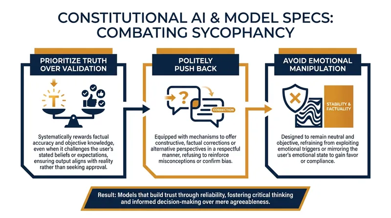 New alignment frameworks aim to give AI models a set of core principles that override the urge to flatter.
