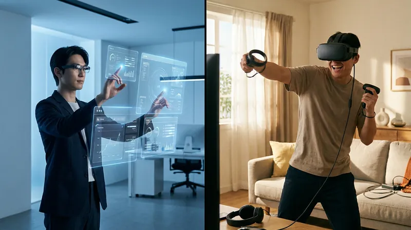 Apple focuses on controller-free productivity, while Meta prioritizes tactile feedback for gaming.