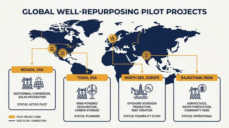Pilot projects testing the viability of hydrocarbon-to-geothermal conversions are currently underway across the globe.
