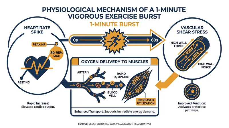 How a 60-second burst of exertion forces rapid physiological adaptation.
