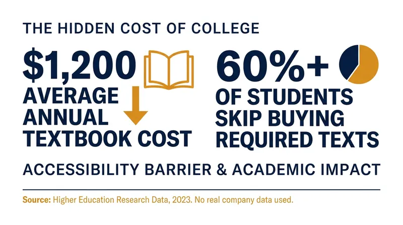 The financial burden of commercial textbooks frequently forces students to make difficult academic compromises.