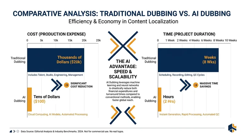 AI localization has drastically reduced both the cost and turnaround time for translating audio content.