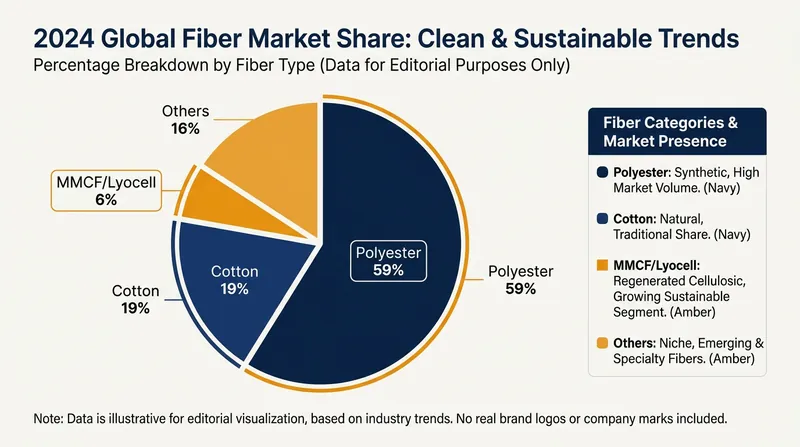 Despite the rise of sustainable alternatives, virgin fossil-based polyester continues to dominate the global textile market.